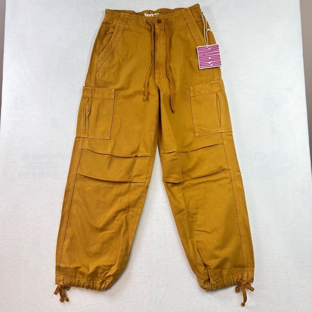 Mother The Munchie Nerdy Cargo Pants High Rise Wide Leg Sz 30 NWT Wood Thrush - Picture 2 of 16